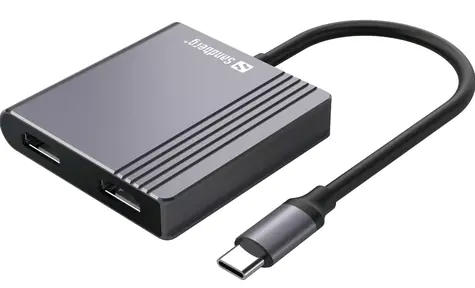 Sandberg USB-C Dock / Dockingstation / 2xHDMI / USB-A 3.0 / USB-C PD 100W