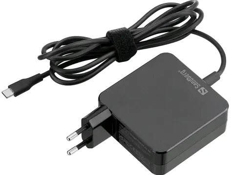 Sandberg USB-C AC-Ladegerät PD65W / 65W / 3A / EU / 2 m