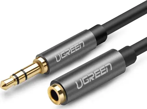 Ugreen Verlängerungskabel 3,5 mm Klinke (MF) 1m grau