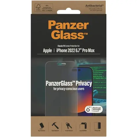 PanzerGlass Privacy AB Panzerglas für Apple iPhone 14 Pro Max klar