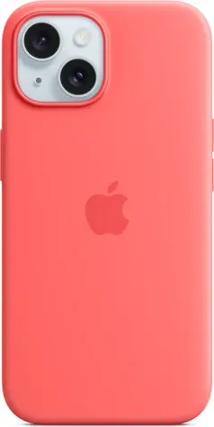 Apple Silikonhülle mit MagSafe für iPhone 15, helle Wassermelone / Endverkauf