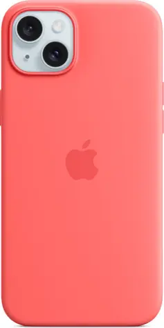 Apple Silikonhülle mit MagSafe für iPhone 15 PLUS, helle Wassermelone