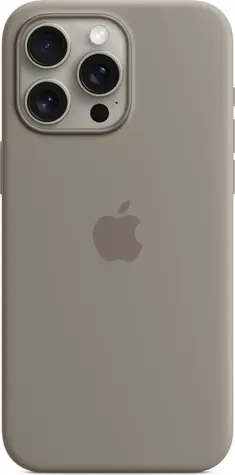 Apple Silikonhülle mit MagSafe für iPhone 15 Pro Max Tongrau