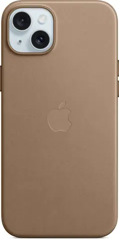 Apple Cover aus FineWoven Stoff mit MagSafe für iPhone 15 PLUS rauch