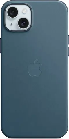 Apple Cover aus FineWoven-Stoff mit MagSafe für iPhone 15 PLUS Pazifikblau