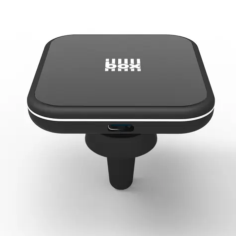 BOX Products Handyhalterung für Autolüftung mit kabellosem Laden schwarz / magnetisch / 10W