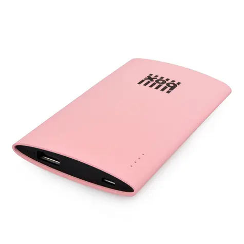 BOX Products Tragbares Smartphone-Ladegerät rosa / Powerbank / 3000 mAh / 1x USB-A