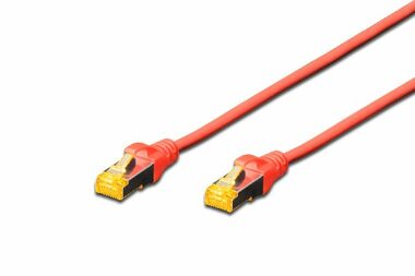 Digitus Ecoline Cable 0,25m rot / UTP / CAT 5e / AWG 26:7 