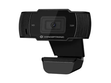 Conceptronic AMDIS03B schwarz / Webcam / 720p30 / Betrachtungswinkel 68° / USB 2.0 / 1,5m