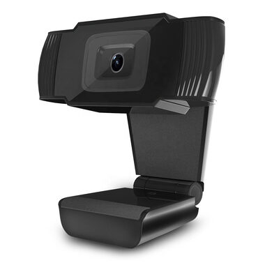 Powerton PWCAM1 schwarz / Webcam / 720p / USB + 3,5 mm