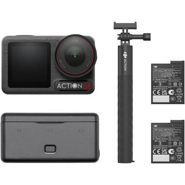 DJI OSMO Action 5 Pro Adventure Combo / Außenkamera / 4K / Sichtfeld: 155° / microSD / Wi-Fi / BL / Zubehör