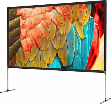 BlitzWolf BW-VS6 schwarz / Projektionswand / 16:9 / 221 x 124 cm