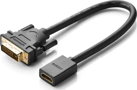 Ugreen Adapter DVI (M) - HDMI (F) 0,15 m schwarz