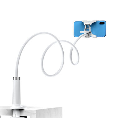 Ugreen Handy- oder Tablet-Halterung mit flexiblem Arm weiß / 90 cm