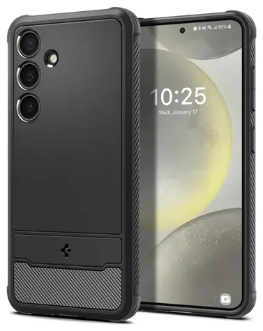 Spigen Rugged Armor Schutzhülle für Samsung Galaxy S24 mattschwarz 