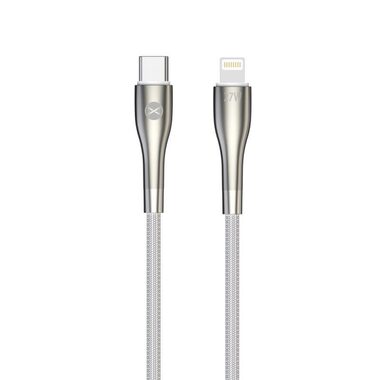 Forever Sleek Kabel USB-C (M) - Lightning (M) 1m weiß / 27W 