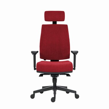 Powerton Jana rot / Ergonomischer Bürostuhl / Belastbarkeit 130 kg 