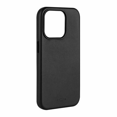FIXED MagLeather Lederrückseite mit MagSafe-Unterstützung für Apple iPhone 15 Pro schwarz