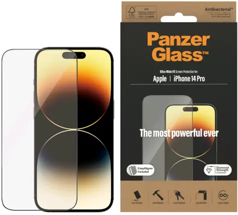 PanzerGlass UWF AB Schutzglas für Apple iPhone 14 Pro / Einbauset