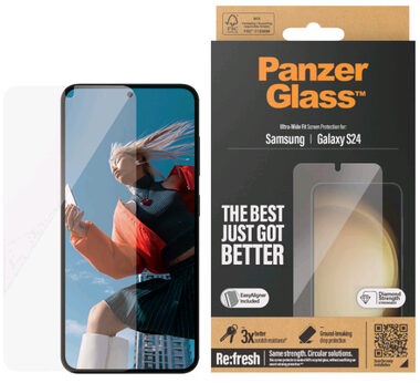 PanzerGlass UWF Schutzglas für Samsung Galaxy S24 / Einbauset 