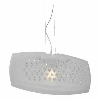 Luxera SKYCRISTALL Pendelleuchte E27 weiß / 100W / IP20
