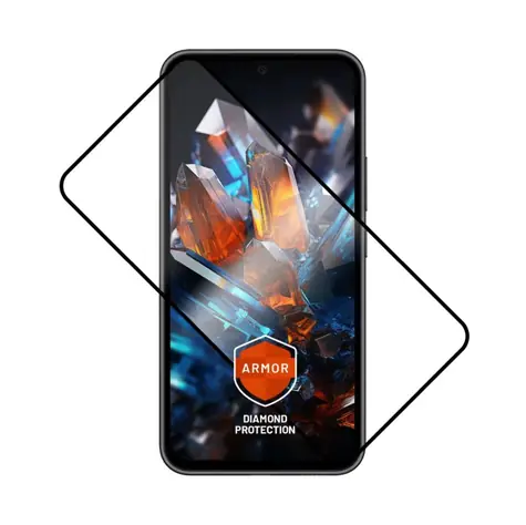 FIXED Armor Premium gehärtetes Schutzglas für Samsung Galaxy A55 5G schwarz