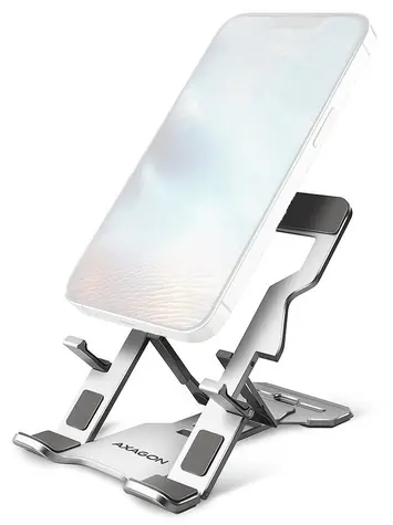 Axagon STND-M, Aluminiumständer für Telefone und Tablets 4" - 10,5", 5 einstellbare Winkel