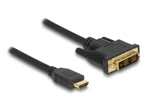DeLock Kabel DVI-D (M) - HDMI-A (M) 1,5m schwarz