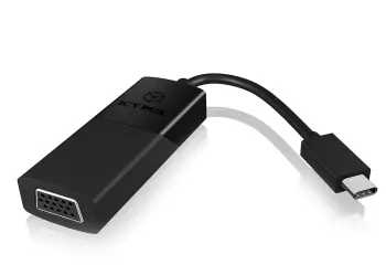 Icy Box IB-AC533-C Adapter USB 3.1 Typ C (M) - VGA (F) schwarz