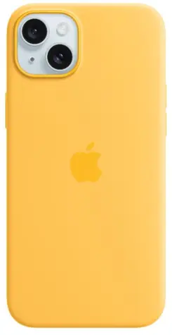 Apple Silikonhülle mit MagSafe für iPhone 15 PLUS Strahlengelb