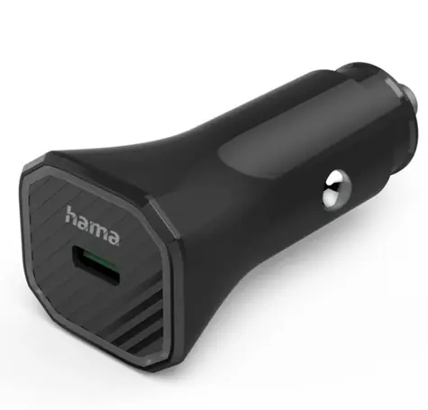 HAMA 187279 Autoladegerät USB-C Schwarz / 25W / PD / QC