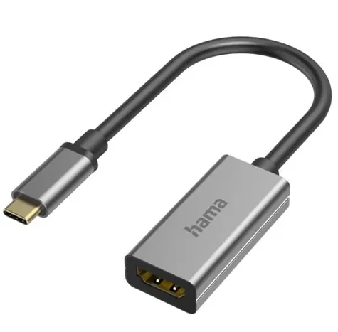 HAMA 200303 Reduktion USB-C (M) - HDMI (F) Silber