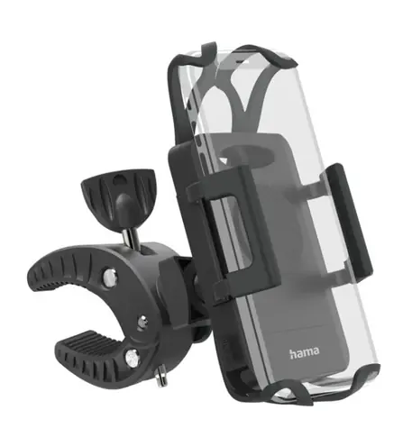 HAMA Strong schwarz / Universeller Fahrrad-Handyhalter / Breite 5-9 cm