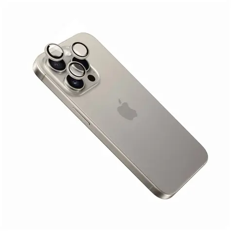 FIXED Schutzbrille für Kameraobjektive Kameraglas für Apple iPhone 15 Pro/15 Pro Max Titan