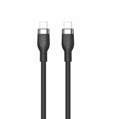 Hyper Ladekabel Silikon 240W USB-C (M) - USB-C (M) 2 m schwarz