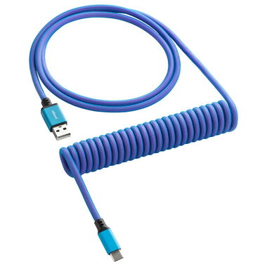 CableMod Classic Spiral- Cable USB-C - USB-A 1,5 m Galaxy Blue / Kabel für Tastatur