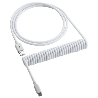CableMod Classic Spiral- Cable USB-C - USB-A 1,5 m Gletscherweiß / Kabel für Tastatur