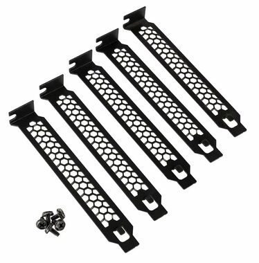 Kolink PCI-Steckplatzabdeckungen 5 Stück schwarz