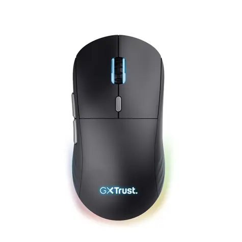 Trust GXT 926 Redex II Schwarz / Kabellose Gaming-Maus / Laser / 10000 DPI / 6 Tasten / USB / RF 2,4 GHz 