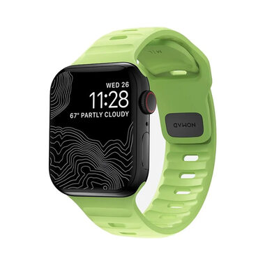 Nomad Sport Strap Glow 2.0 Armband für Apple Watch 41 & 40 & 38 mm grün