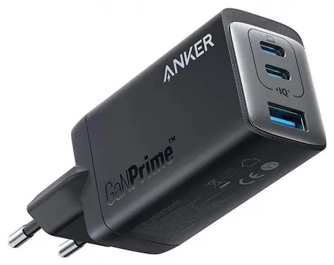 Anker GaN Prime 65W schwarz / Ladegerät / 2x USB-C / 1x USB-A 