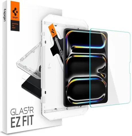 Spigen Glass tR EZ Fit 1 Pack Schutzglas für Apple iPad Pro 12,9" 2024