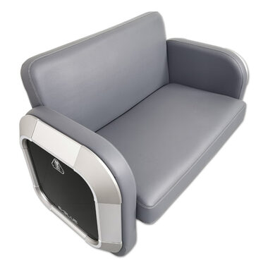 E-BLUE EEC346-21 Gaming Doppelsofa grau / Kunstleder / Belastbarkeit bis 300 kg