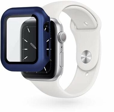 Epico Glasschutzhülle für Apple Watch 4/5/6/SE (44 mm), Blau