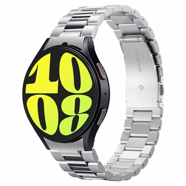 Spigen Modern Fit 316L Edelstahlarmband für Samsung Galaxy Watch 7 44 & 40 mm Silber