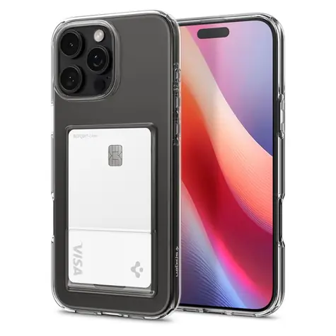 Spigen Crystal Slot Backcover für Apple iPhone 16 Pro Max kristallklar