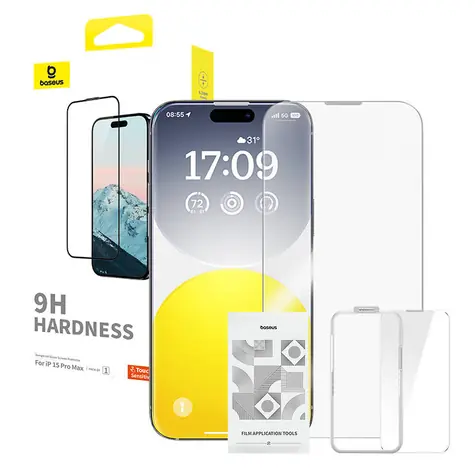 Baseus P60057404203-03 Diamond Tempered Glass für Apple iPhone 15 Pro Max / 0,3 mm