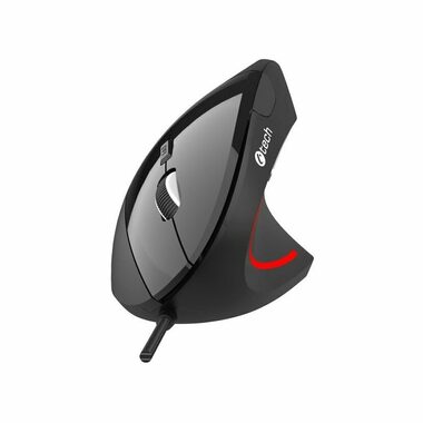 C-tech VEM-09C / vertikale kabelgebundene Maus / 1600DPI / 6 Tasten / USB