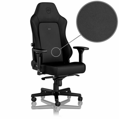 noblechairs HERO Black Edition / Gaming Stuhl / Kunstleder / verstellbar / Rollen / Tragkraft 150 kg 