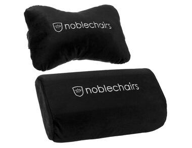 noblechairs Schwarz-weißes Kissenset / für EPIC & ICON & HERO & Legend Stühle